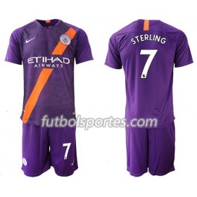 Camisetas Manchester City Sterling 7 Niño Tercera Equipacion 2018/2019